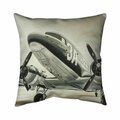 Begin Home Decor 20 x 20 in. Vintage Airplane-Double Sided Print Indoor Pillow 5541-2020-TR58